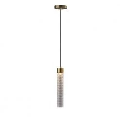 14.75 in. Antique Brass Harriet LED Pendant by Adesso