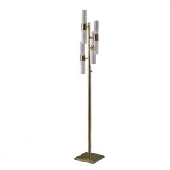 Harriet 67 in. Integrated LED Antique Brass Pendant by Adesso