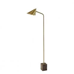 Hawthorne 55 in. 1-Light Antique Brass Bulb Pendant by Adesso