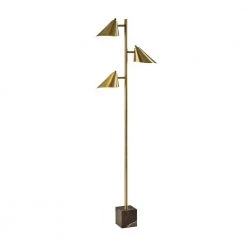 3-Light Hawthorne 68 in. Antique Brass Pendant by Adesso