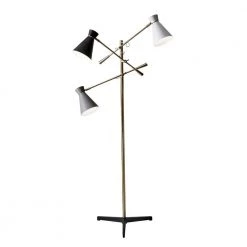 Lyle 71 in. Brass Floor Lamp by Adesso