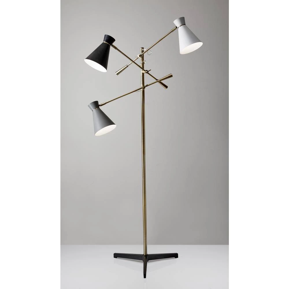Lyle 71 in. Brass Floor Lamp by Adesso - Image 2