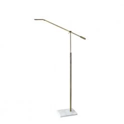 Vera 61 in. Integrated LED Brass Floor Lamp by Adesso