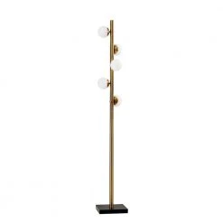 Doppler 65 in. LED Brass Floor Lamp by Adesso