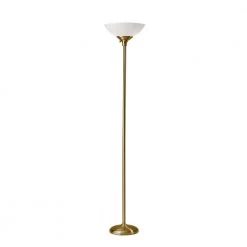 Glenn 71 in. Brass Floor Lamp by Adesso