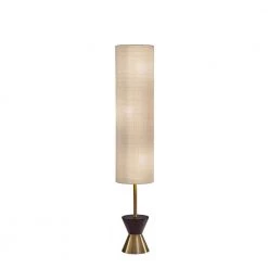 Carmen 59 in. Brass Floor Lamp by Adesso