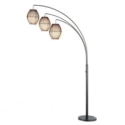 Maui 82 in. Antique Bronze Arc Floor Lamp by Adesso