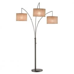 Trinity 82 in. Antique Bronze Arc Lamp by Adesso
