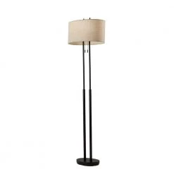 Duet 62 in. H Bronze Floor Lamp by Adesso