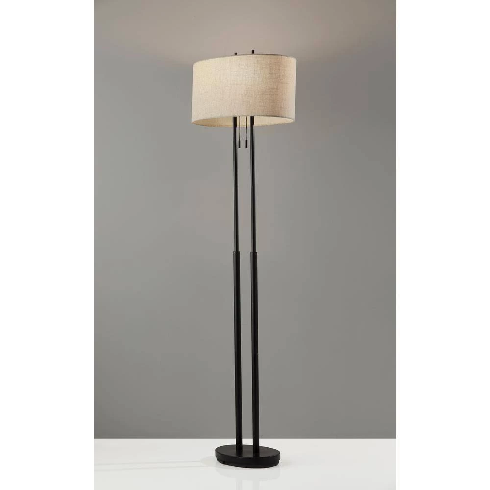Duet 62 in. H Bronze Floor Lamp by Adesso - Image 2