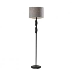 1-Light Lance 60.5 in. Black Pendant by Adesso