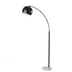 Astoria 78 in. 1-Light Black Bulb Pendant by Adesso