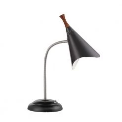 Draper 18 in. Black Gooseneck Desk Lamp by Adesso