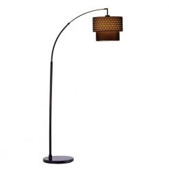 Gala 71 in. Black Arc Lamp by Adesso