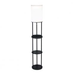 66.5 in. Charging Station Shelf Floor Lamp by Adesso