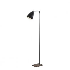 Vincent 55 in. Black Floor Lamp by Adesso
