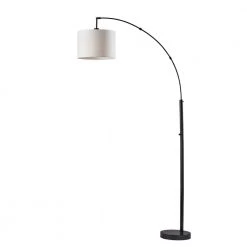 Bowery 73.5 in. Black Arc Lamp by Adesso