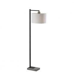 Devin 60.75 in. H Black Floor Lamp by Adesso