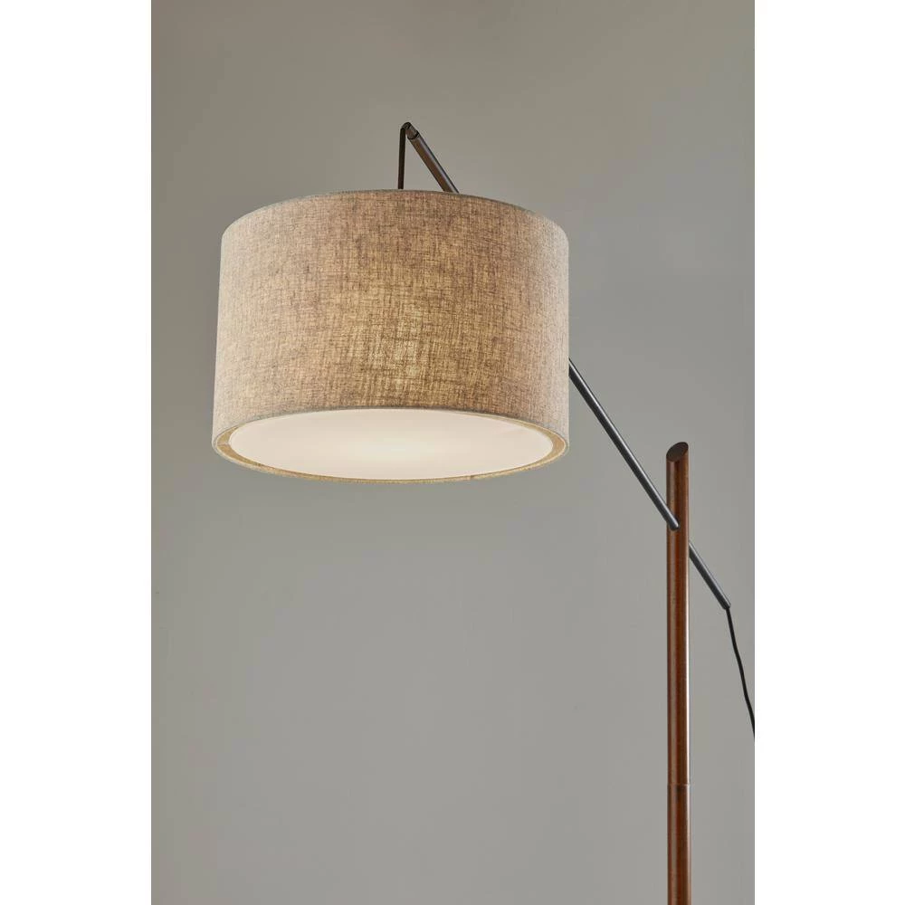 Ethan 76.5 in. Black Arc Lamp by Adesso - Image 3
