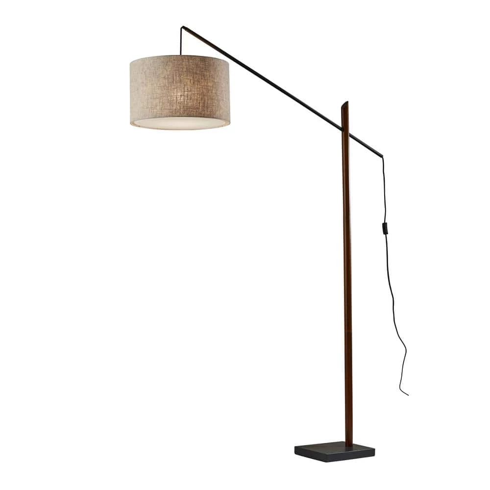 Ethan 76.5 in. Black Arc Lamp by Adesso