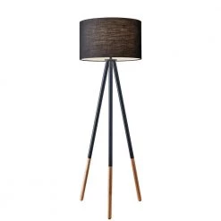 Louise 60 in. Black Tripod Floor Lamp by Adesso