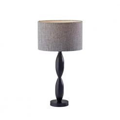 Lance 25 in. Black Table Lamp by Adesso