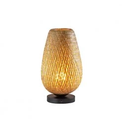 Hugo 16.25 in. Black Table Lamp by Adesso