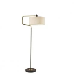 Jacob 57 in. Black Floor Lamp by Adesso