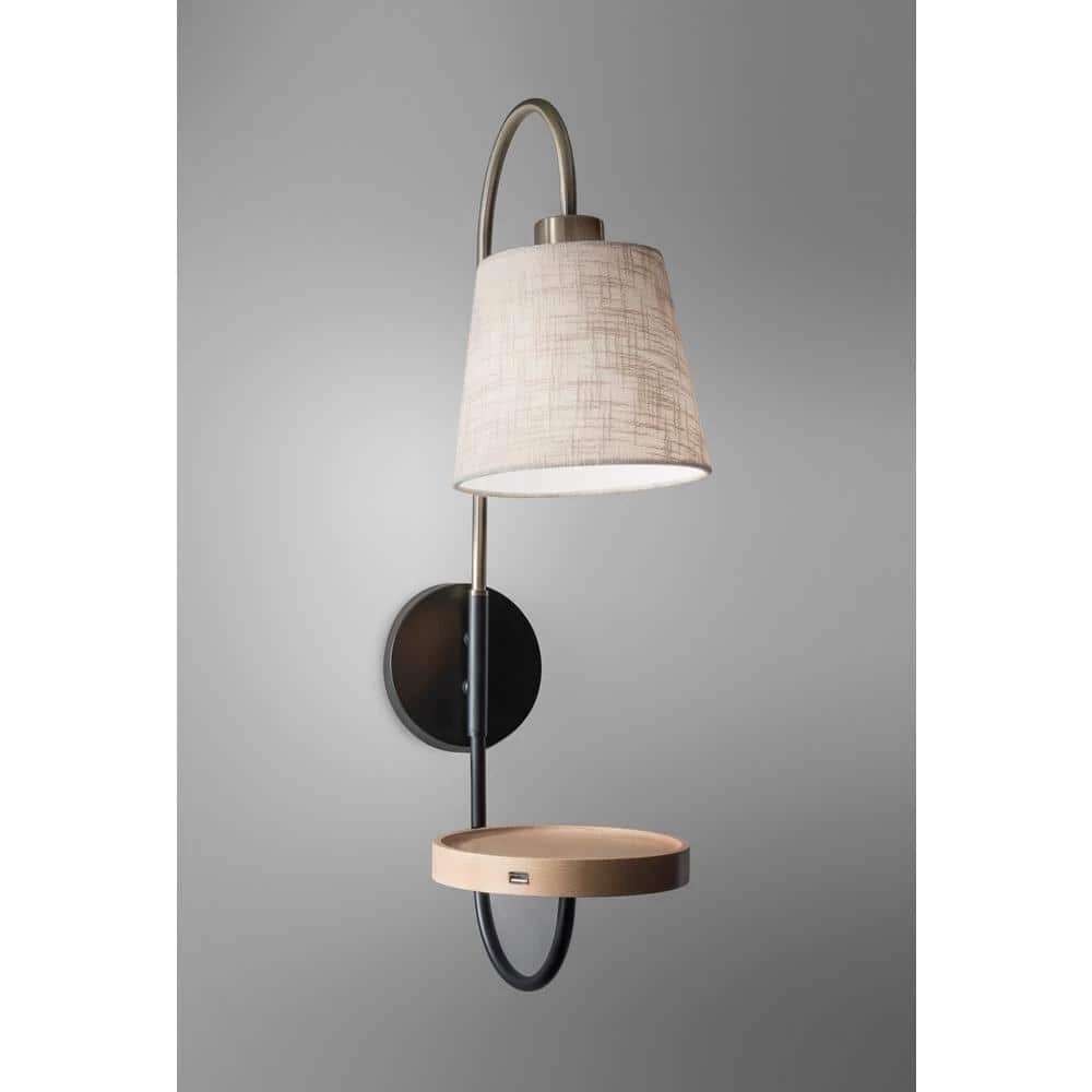 Jeffrey 25 in. Brass Wall Sconce by Adesso - Image 2