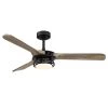 Aerofanture 52 in. Indoor/Outdoor Black Industrial Integrated LED Ceiling Fan with Remote and Reversible DC Motor by Parrot Uncle