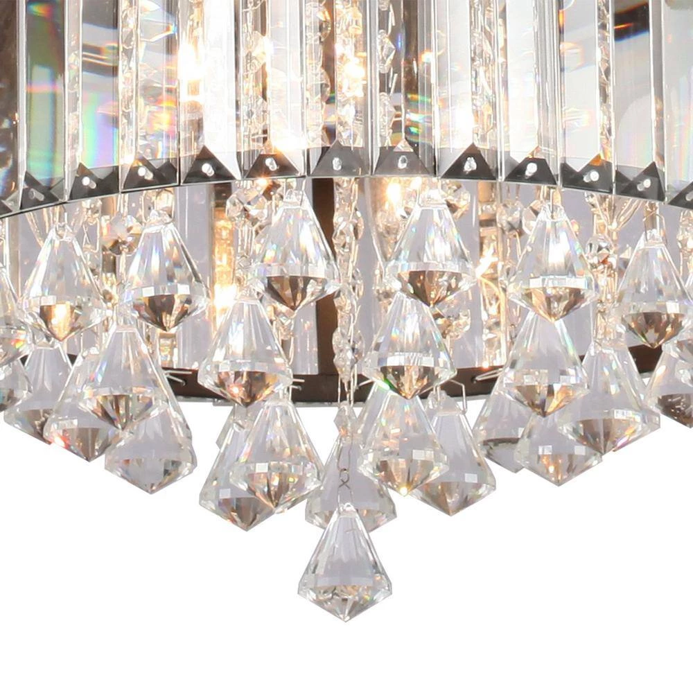 Etting 52 in. Indoor Black Contemporary Crystal Ceiling Fan with Remote and Light Kit by Parrot Uncle - Image 5