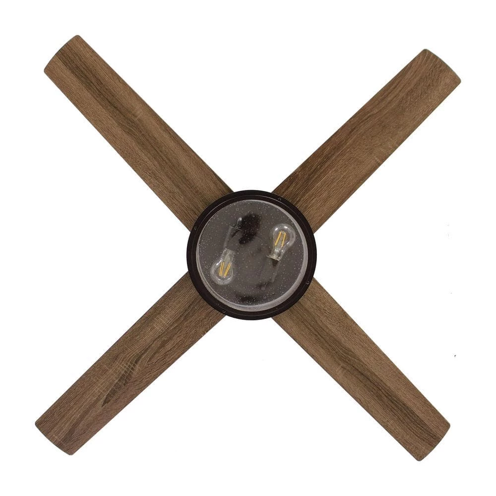 Mcmillion 52 in. Indoor Black Industrial Ceiling Fan with Remote Control and Light Kit by Parrot Uncle - Image 5