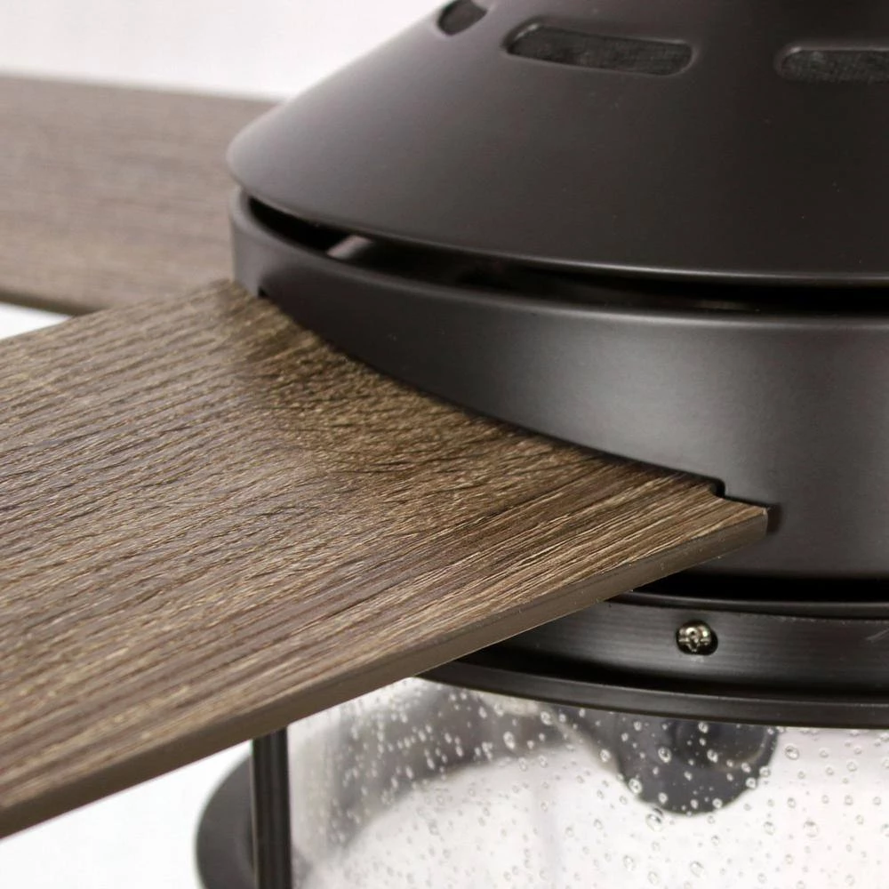 Mcmillion 52 in. Indoor Black Industrial Ceiling Fan with Remote Control and Light Kit by Parrot Uncle - Image 6