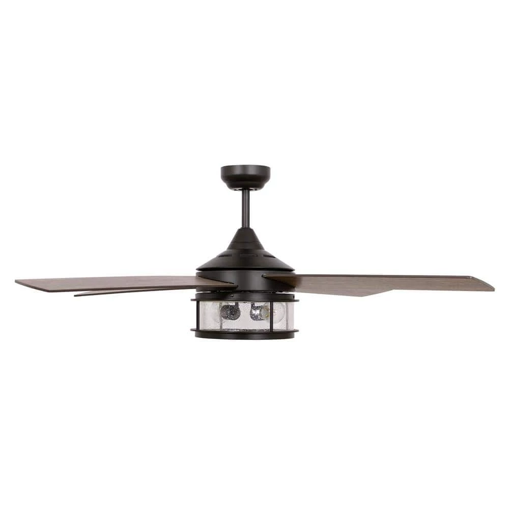 Mcmillion 52 in. Indoor Black Industrial Ceiling Fan with Remote Control and Light Kit by Parrot Uncle - Image 4