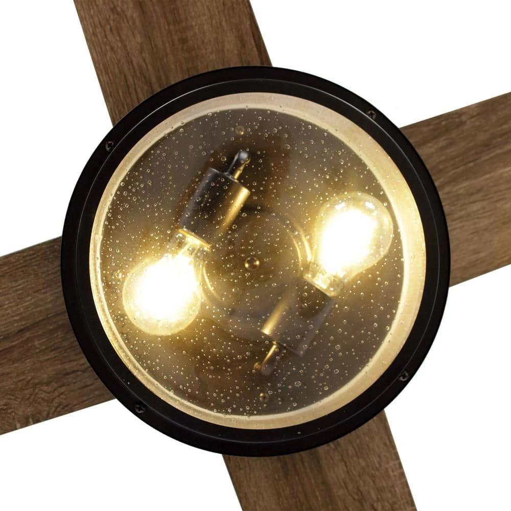 Mcmillion 52 in. Indoor Black Industrial Ceiling Fan with Remote Control and Light Kit by Parrot Uncle - Image 8