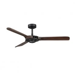 Aerofanture 52 in. Indoor/Outdoor 3-Solid Wood Blades Ceiling Fan with Remote Control and Reversible DC Motor by Parrot Uncle