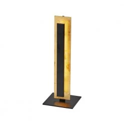 16.75 in. Black with Gold Foil Hayden LED Table Lamp by Adesso