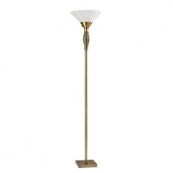 Murphy 71 in. Brass Floor Lamp by Adesso