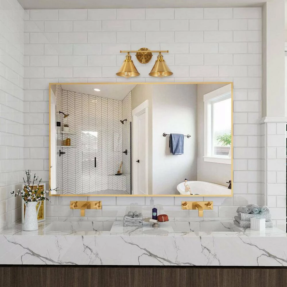 Oakpark 2-Light Brass Sconce Vanity Wall Light by Parrot Uncle - Image 6