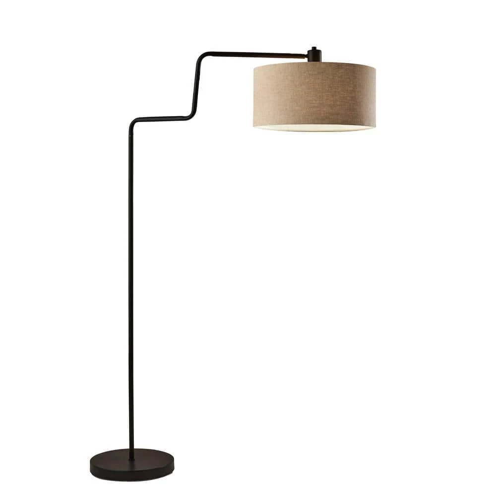 Jacob 57 in. H Antique Bronze Floor Lamp by Adesso - Image 2