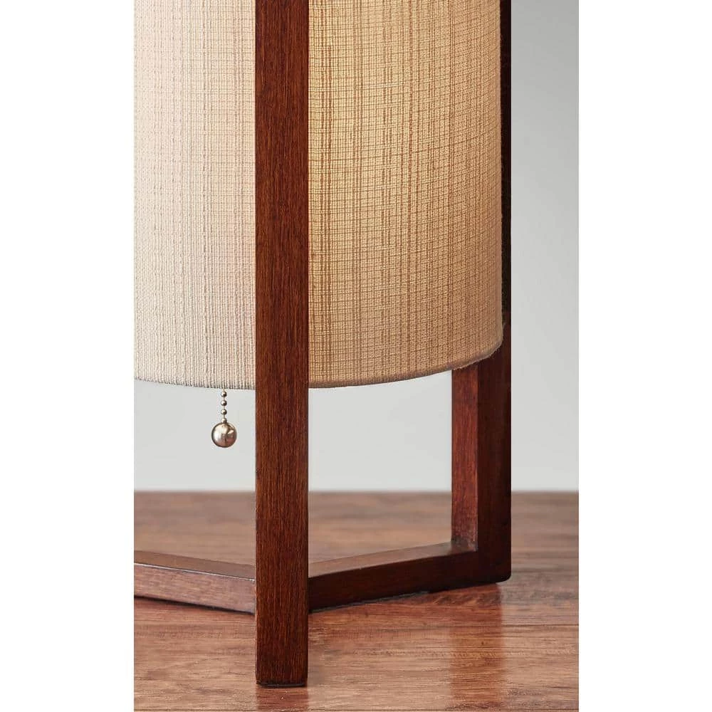 Quinn 17 in. Brown Table Lantern by Adesso - Image 2