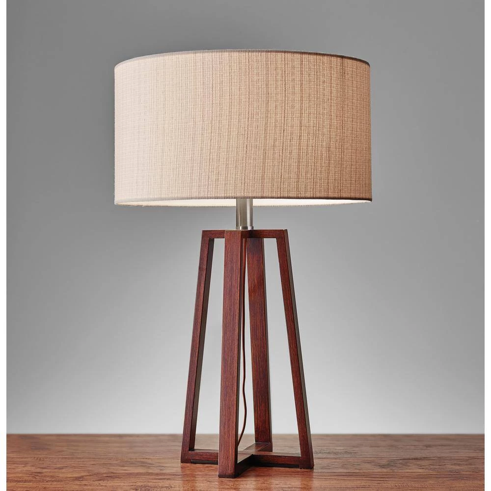 Quinn 24 in. Brown Table Lamp by Adesso - Image 4