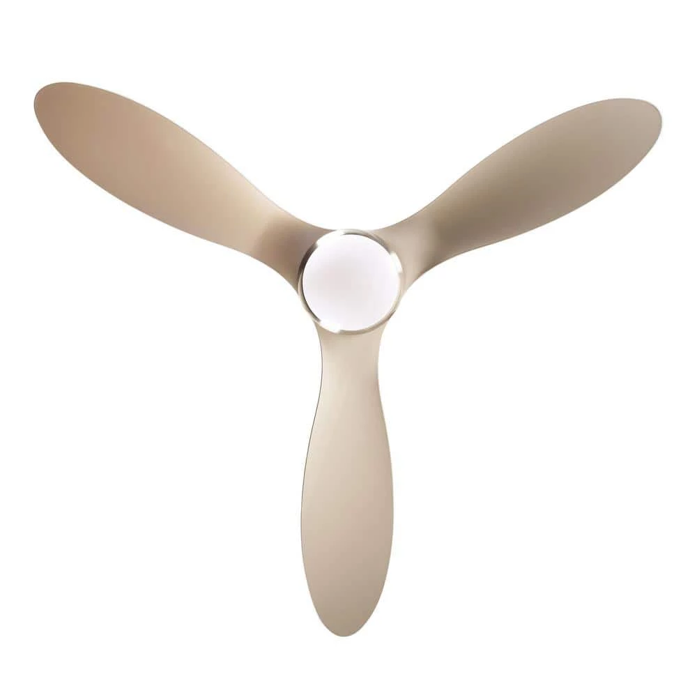 Bernardino 56 in. Indoor/Outdoor Brushed Nickel Downrod Mount LED Chandelier Ceiling Fan with Light and Remote by Parrot Uncle - Image 6