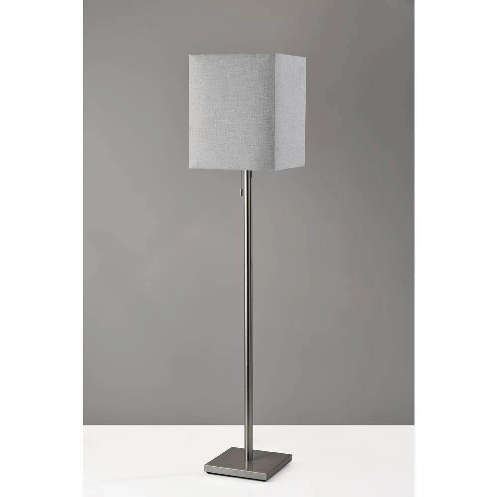 Estelle 61 in. 1-Light Brushed Steel Bulb Pendant by Adesso - Image 4