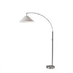Braxton 76 in. 1-Light Brushed Steel Bulb Pendant by Adesso