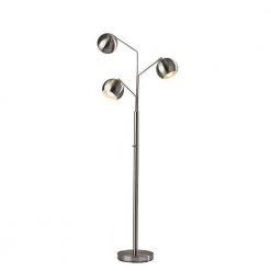Emerson 68 in. Brushed Steel Tree Lamp by Adesso