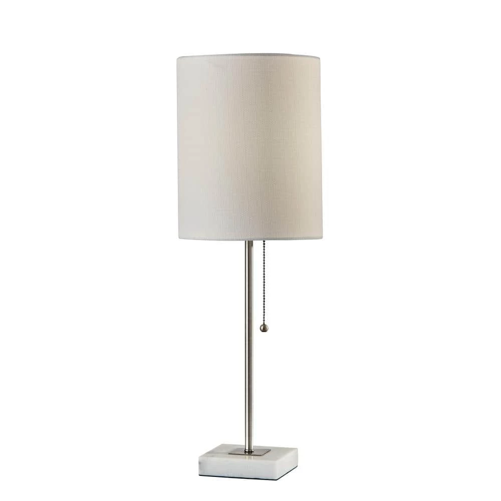 Fiona 23 in. Brushed Steel Table Lamp by Adesso