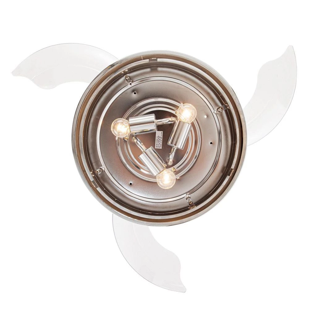 Belissa 36 in. Indoor Chrome Industrial Retractable Blade Ceiling Fan with Remote and Light Kit by Parrot Uncle - Image 8