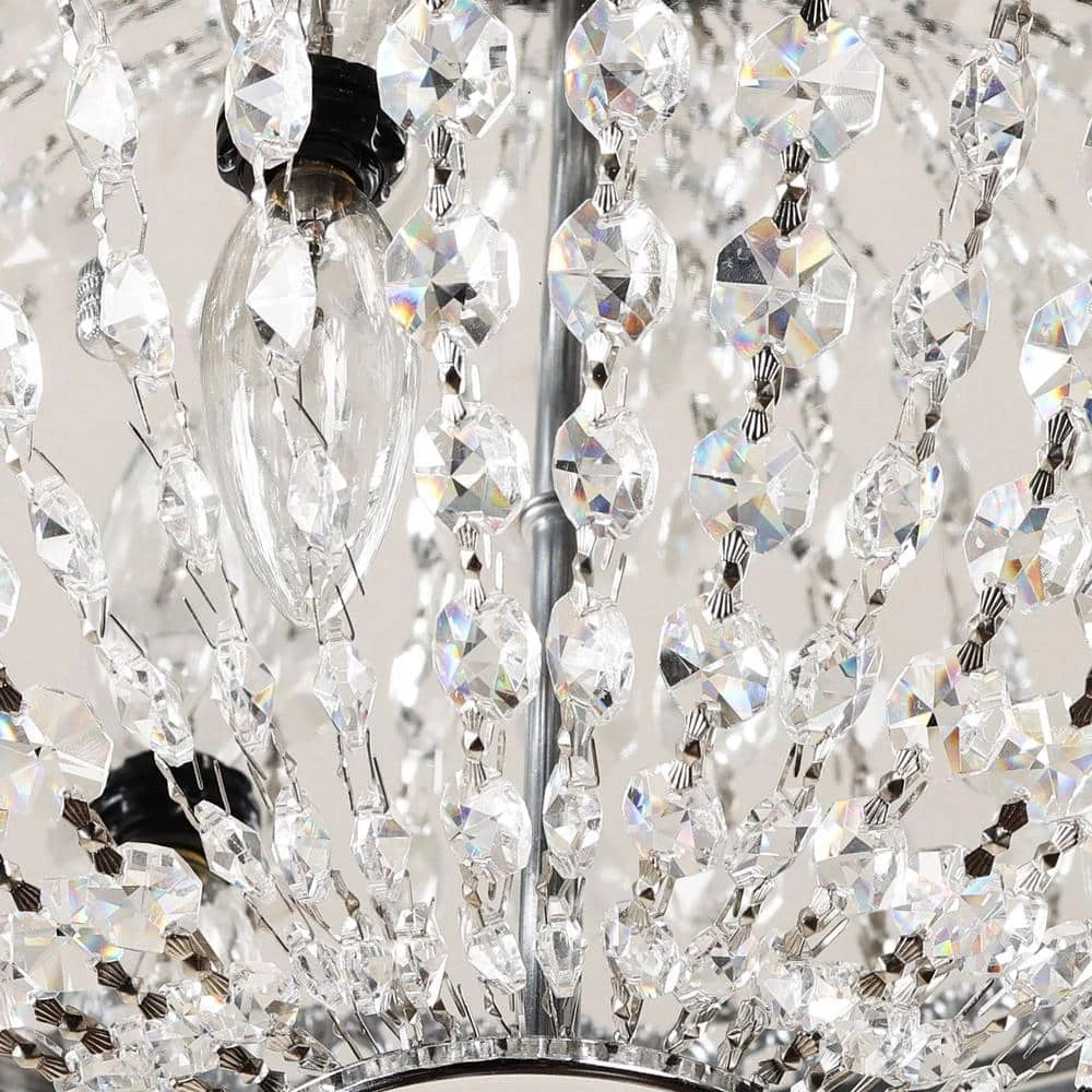 Erhard 13 in. 3-Light Chrome Flush Mount by Parrot Uncle - Image 6