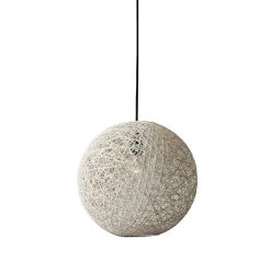 Havana 1-Light Cream Rattan Pendant by Adesso